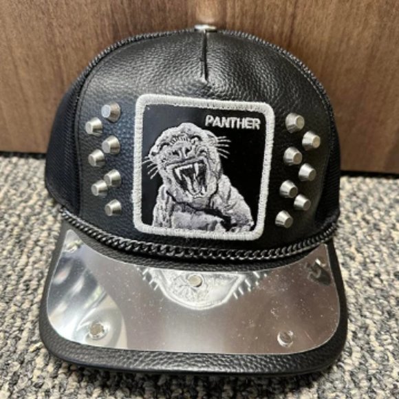 Goorin Animal Trucker Baseball Snapback Hat Cap Cat Scratch Fever Black Panther